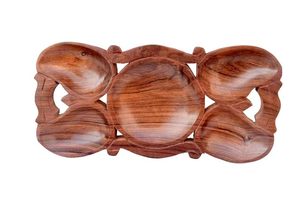 Bandeja de Madera Ecológica para Servir Alimentos, con Revestimiento Seguro para Alimentos, Apta para Lavavajillas, Vajilla para Baño, Decoración de Mesa, M/S SHAAD - Product Image 4