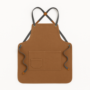 Chef Aprons for <b>Men</b> Women Heavy Duty Reusable Cotton Canvas Cross Back Bib Apron with Pockets - Product Image 6