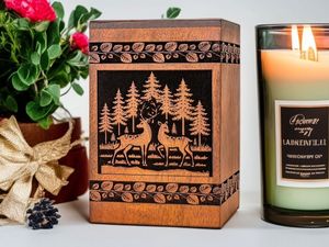 Urne funéraire en bois à finition naturelle |   Fait main |   Fabricant en gros - Product Image 2
