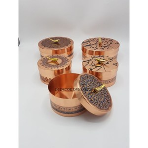 ที่จุดธูปสำหรับบ้านเคลือบเงาโลหะทรงกลมสีเงินขัดเงาพร้อมทองดีไซน์เนอร์ - Product Image 4