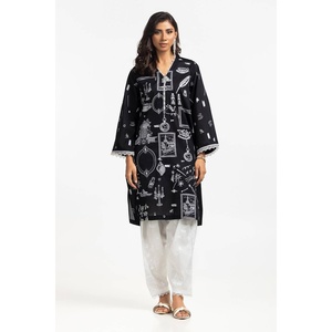 Ensemble chemise brodée et pantalon imprimé laqué IUSTTS-322 - Product Image 4