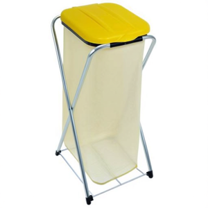 Egogrid 1 Assorted <b>Large</b> Steel Waste Bag Holder (130Lt) Home Kitchen Hanging Waste Management Container Recycle <b>Bin</b> 210711 - Product Image 2