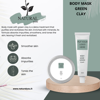 Masker Tubuh Berkualitas Tinggi Buatan Italia Label Pribadi Vitamin C Menutrisi Wajah Hidung Leher Herbal Witch Hazel Lumpur Pencerah