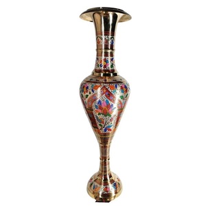 High Quality Brass <b>Vintage</b> Arabic Flower <b>Vase</b> Engraved With Polish Finished For Tabletop Home Decor And Table Decoration - Product Image 1