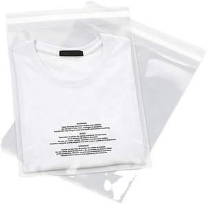 Emballage de chemise en plastique transparent auto-adhésif d'avertissement de suffocation en gros sacs en poly auto-scellants pour l'expédition - Product Image 2