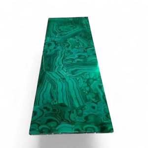 Malachite Green Marble Dining Table Luxury Stone Dining Furniture Modern Elegant Dining Room Table Handmade Statement Table <b>top</b> - Product Image 3