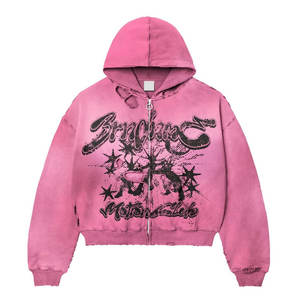 Conception optimale d'usine, haute qualité, tenue d'hiver numérique tendance pour homme, sweat à capuche zippé en polaire, poids moyen 300 GSM, mélange de coton - Product Image 4