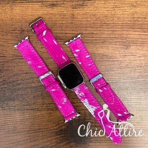 สายนาฬิกาข้อมือโลหะแบบชาวตะวันตกทำจากหนังวัวเม็ดด้านบนอุปกรณ์เสริมแฟชั่นแบบกำหนดเองผู้ผลิตขายส่ง - Product Image 1