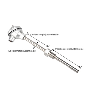 مجس درجة حرارة عالية الدقة ، مجس من الفولاذ المقاوم للصدأ Pt100 ، مجس حراري PT1000 بسلك Pt100 - Product Image 4