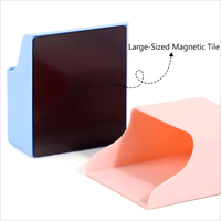 Boîte de rangement magnétique en plastique, organisateur de tableau blanc, support pour marqueur à craie, gomme et ustensiles de cuisine