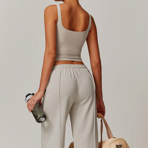 Venta al por mayor de camisetas sin mangas de las mujeres personalizadas de algodón Casual Tops de verano para damas OEM/ODM Fábrica de tallas grandes disponibles - Product Image 5