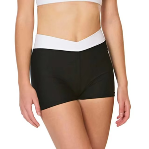 Pantalones cortos de Yoga de compresión Ropa atlética Gimnasio Correr Pantalones cortos de gimnasio de entrenamiento para mujer con bolsillos - Product Image 6