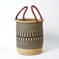 Prix le moins cher paniers bolga en jonc de mer grandes petites tailles panier tissé fabriqué à la main à partir de paille naturelle