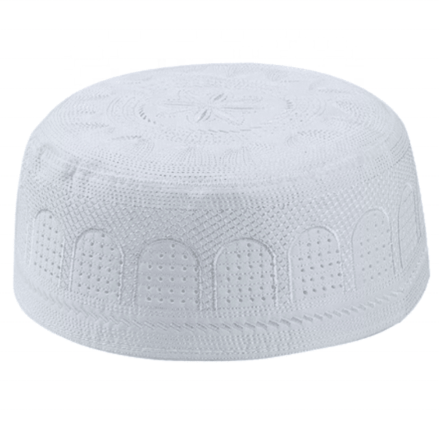 New Islamic Muslim Barkati Men Prayer Kufi Hat Skull Cap Turkish Topi Namaz White Takke Taqiyah Outdoor Business Use All Seasons