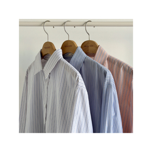 Traje de oficina informal Camisa ligera a rayas para mujer Camisa a rayas Camisa de primavera y verano para mujer - Product Image 5