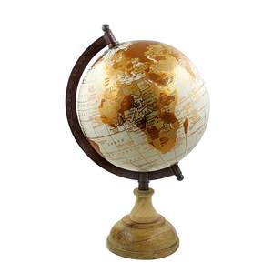 El mejor globo de madera y metal oscuro con tamaño personalizado Nuevo diseño Mejor venta en globo de metal Producto náutico - Product Image 1