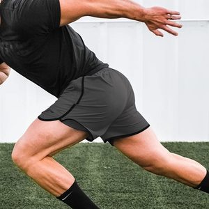 Venta al por mayor de pantalones cortos deportivos para gimnasio con diseño de moda para hombre - Product Image 1