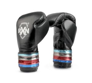 Guantes de boxeo de cuero rojo unisex RXN con palma antideslizante para cierre personalizables para entrenamiento - Product Image 1