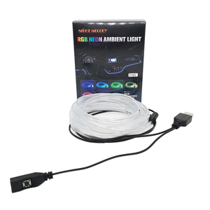 ไฟ LED Flydee ความสว่างสูง 2 เมตร RGB 7 สี ตัดได้ตามต้องการ ไฟใยแก้วนำแสงแบบอ่อน ใช้งานง่าย ปลั๊กและใช้งานได้ทันที ไฟสร้างบรรยากาศ Patriot 12V - Product Image 1