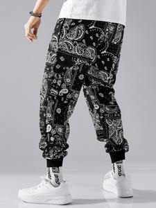 Pantalon de sport en coton polaire léger de grande taille pour hommes, de couleur unie, décontracté, pour entraînement sportif, course à pied, fitness et gym - Product Image 4