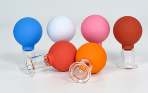 Gobelets de <span class=keywords><strong>Massage</strong></span> en caoutchouc, lunettes sous vide pour le visage et la peau, Lifting du corps, ventouses en verre Anti Cellulite, ventouses chinoises - Product Image 2