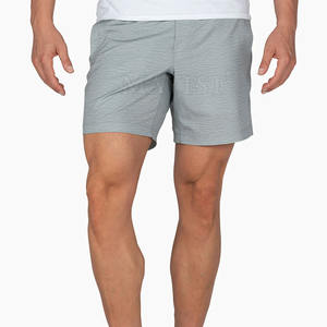 Pantalones Cortos Deportivos de Algodón de Alta Calidad para Hombre, Transpirables, de Secado Rápido, Cintura Alta Elástica, Diseño Sólido, Precio Bajo al por Mayor - Product Image 1