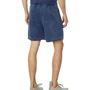 กางเกงขาสั้นผ้าซักกรดสำหรับผู้ชายผ้าฝ้าย100% ใส่สบายลายทางราคาถูก - Product Image 2