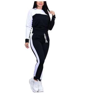 ชุดวอร์มผู้หญิง เสื้อและกางเกงจ็อกเกอร์เข้าชุด เหมาะสำหรับการออกกำลังกายในยิมหรือแฟชั่นสตรีทที่สวมใส่สบาย - Product Image 2