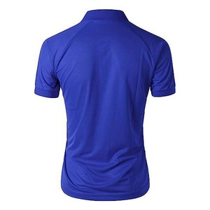 Jersey de punto antiarrugas con logotipo bordado de algodón antibolitas transpirable informal personalizado de alta calidad para hombre - Product Image 2