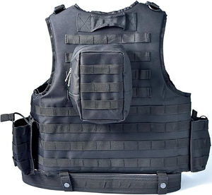 Gilet d'entraînement en nylon léger réglable Noir Sports de plein air CS Terrain Tactique Conception modulaire Accessoires de chasse OEM Taille - Product Image 4