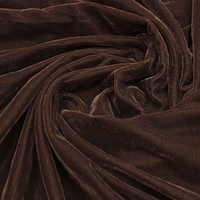 Tissu de velours de coton Tissu de velours CVC Tissu de velours CVC 80 Coton 20 Polyester Velure Velours Tissu de velours éponge pour vêtement