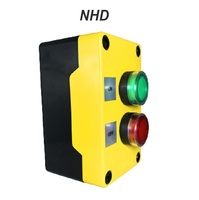 Estación de Control de Encendido/Apagado NB22-C2Y, Interruptor de Botón Iluminado, CA/CC 100~120V