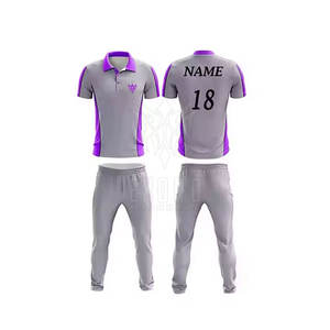 Vente chaude Meilleure conception Logo personnalisé Impression 2025 Sports d'équipe Porter un uniforme de cricket en différentes couleurs - Product Image 1