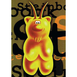 Carte postale Gelini faite à la main, style Capricorne, impression du Nouvel An sur papier artisanal de haute qualité, impression numérique - Product Image 1