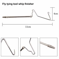 Kit de herramientas para atado de moscas - Portátil, 5 piezas: Bobinas Whip Finisher, Alicates para Hackle e Hilador de Agujas para Pesca con Mosca de Trucha