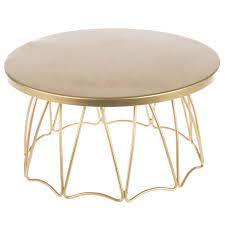 Support de service de gâteau en métal tendance design fait main pour la décoration de fête support de gâteau de couleur or de forme ronde en métal pour événement de mariage - Product Image 5