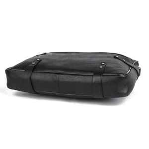 Stylish Black Leather <b>Laptop</b> <b>Tote</b> <b>Bag</b> Durable Materials <b>for</b> Luggage Making - Product Image 5