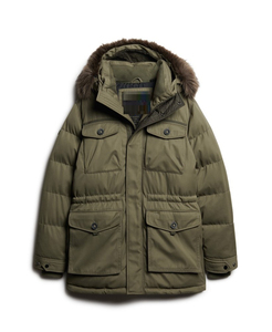 Parka a prueba de viento de invierno para hombre, chaqueta de Color sólido con cremallera, prendas de vestir reversibles e impermeables, guapo con estilo informal - Product Image 2