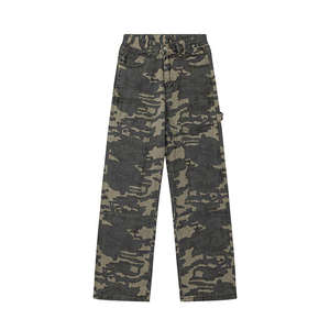 Pantalon jean pour hommes de style de la rue taille personnalisée vêtements d'extérieur en coton polyester de haute qualité conçus par OEM style droit - Product Image 1