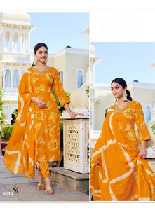 Latest Collection reyon <b>Women's</b> Heavy Capsule <b>Kurta</b> with Foil Print and Embroidery Work ( 8pic catlogue ) - Product Image 4