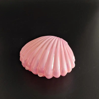 Boîte d'emballage en plastique de petite coquille de galvanoplastie créative Boîte d'emballage cadeau Boucles d'oreilles Anneaux Perle Bijoux Organisateur Titulaire