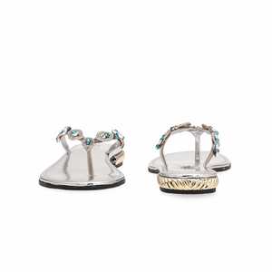 Flats fantaisie argentés FN0752 Chappal - Product Image 2