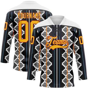 Jersey de Hockey sobre Hielo Profesional Personalizado con Cierre, 100% Poliéster, Antibacterial, de Secado Rápido, con Nombre y Números del Equipo Personalizables - Product Image 5