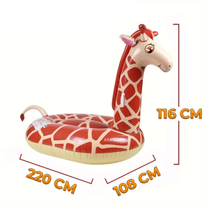 Flotador Inflable Gigante con Forma de Jirafa para Diversión Acuática - Product Image 3