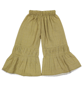 Conjunto de Kurti Sharara con Peplum Verde Oliva de Shoryam Fashion para Niñas |   Traje Tradicional Indio para Niños, para Fiestas y Bodas - Product Image 4