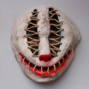 Máscara de Halloween de Joker Asesino, de Goma PVC, de Media Cara, para Cosplay de Payaso, para Fiestas, con Forma de Fantasma, para Impresión DIY - Product Image 3