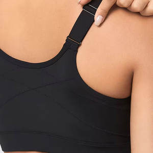 Sujetador para correr acolchado ajustable Sujetador deportivo Racerback de alto soporte con cremallera frontal-para correr y entrenamientos de alto impacto - Product Image 2