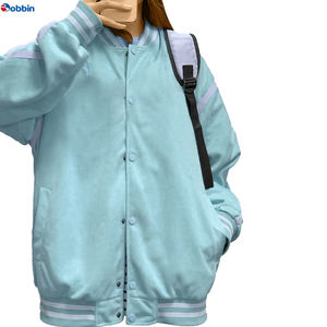 Chaqueta Universitaria de Moda con Bordado de Letras de Béisbol Personalizada, Estilo Retro, Cuello Alto, para Hombre y Mujer, Opciones de Tallas Grandes - Product Image 4