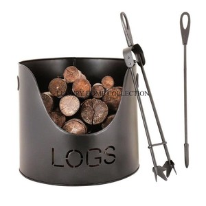 Cubo de carbón de metal ligero pero duradero con revestimiento inoxidable para almacenamiento a largo plazo en exteriores e interiores - Product Image 1