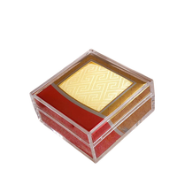 Boîte cadeau rigide en acrylique transparent de luxe, faite à la main, épaisseur 2 mm, avec fermeture magnétique, pour emballage de suppléments de ginseng et de nids d'oiseaux, vente en gros